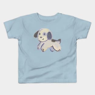 Impasto Puppy - Cute Kawaii Kids Children Baby Nursery Dog Painting Art Kids T-Shirt